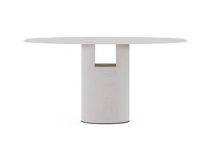 ALBA - Oval stone console table - Console by Paolo Castelli