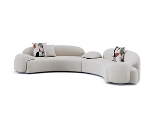 AMA - Curved fabric sofa - Sofa by Paolo Castelli