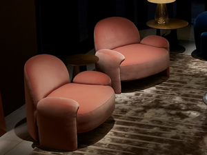 AMA - Upholstered cotton armchair - Armchair by Paolo Castelli