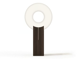 COMET - LED floor lamp in wood and fabric - Floor lamp by Paolo Castelli