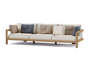 IMANE - 3 seater iroko garden sofa - Sofa by Paolo Castelli
