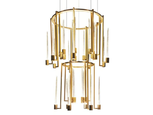 KALÌ - LED suspension lamp in Murano glass and brass - Ceiling lamp by Paolo Castelli