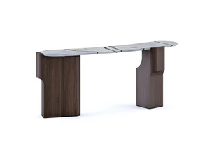 KENYA - Wood and marble console table - Console by Paolo Castelli