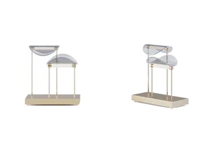 MANTA - LED glass and brass table lamp - Table lamp by Paolo Castelli