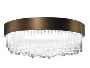 MY LAMP - LED ceiling light in borosilicate glass and metal - Ceiling lamp by Paolo Castelli