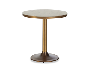 ALINDA - Round metal table with quartz top - Table by Papell Design