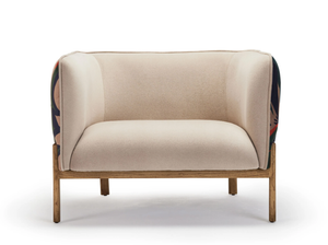 ARVIL - Fabric armchair with armrests - Armchair by Papell Design