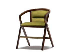 CALI - Fabric and ash chair with armrests - Chair by Papell Design