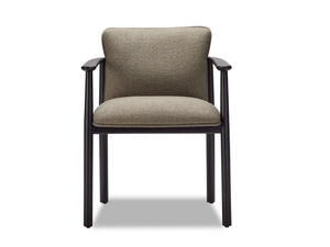 CAROLINA - Fabric and ash armchair with armrests - Armchair by Papell Design