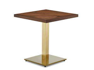 CERVIA - Square wooden and metal table - Table by Papell Design