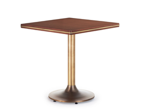 RONDE - Square wooden and metal table - Table by Papell Design