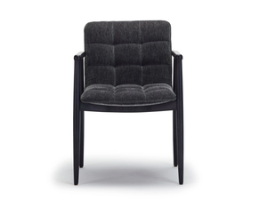 SQUAREZ - Fabric and ash chair with armrests - Chair by Papell Design