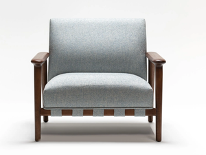 URIAH - Fabric armchair with armrests - Armchair by Papell Design