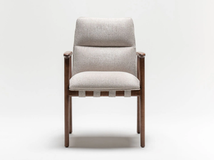 URIAH - Fabric chair with armrests - Chair by Papell Design