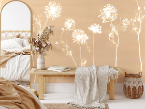 CYANOTYPE ANGELICA - Panoramic wallpaper - Wallpaper by PaperMint