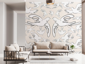 LE BAISER - Panoramic wallpaper - Wallpaper by PaperMint