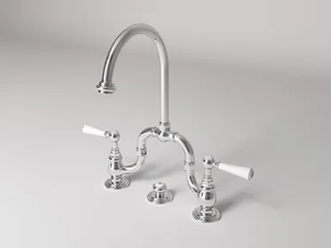ASTAIRE - 3 hole bridge mixer with automatic pop-up waste - Tap by Park Avenue