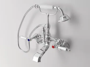 CARUSO - 2 hole wall-mounted bathtub tap with hand shower - Tap by Park Avenue