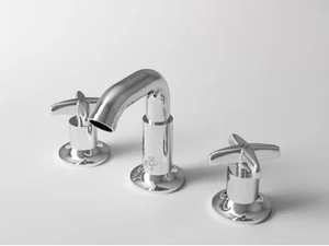 CROSS - 3 hole countertop bidet tap with individual rosettes - Tap by Park Avenue