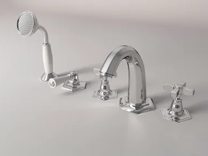 CROWE - 5 hole bathtub set with individual rosettes - Bathtub by Park Avenue