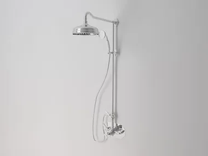 CROWE - Wall-mounted thermostatic metal shower panel with hand shower - Shower panel by Park Avenue