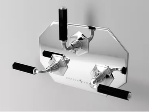 DARK BLACK - 3 hole Recessed shower tap with diverter - Shower by Park Avenue