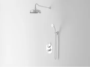 DARK WHITE - 4 hole single handle shower set with hand shower - Shower by Park Avenue