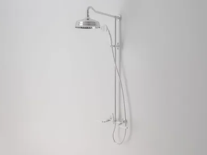 DARK WHITE - Wall-mounted shower panel with overhead shower - Shower panel by Park Avenue
