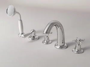 HOPKINS - 5 hole bathtub set with individual rosettes - Bathtub by Park Avenue