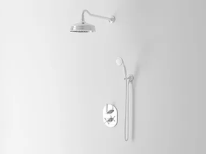 JAMES - Single handle thermostatic shower set with overhead shower - Shower by Park Avenue