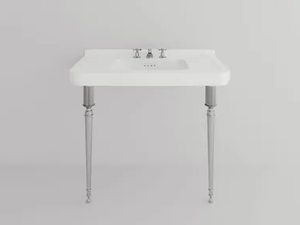 ROCKEFELLER & LEGS ALEXA - Oval console ceramic washbasin - Washbasin by Park Avenue