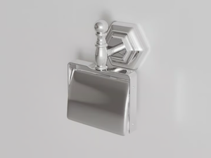 WALDORF - Metal toilet roll holder with cover - Toilet seat by Park Avenue