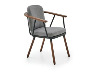 AKKA - Upholstered fabric chair with armrests - Chair by PARLA