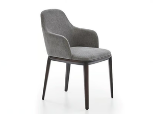 ATLAS A - Upholstered fabric chair with armrests - Chair by PARLA