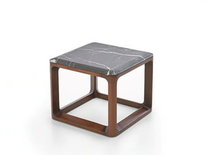 BONE - Square marble coffee table - Coffee table by PARLA