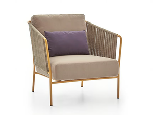 CAPRI - Upholstered easy chair with armrests - Armchair by PARLA