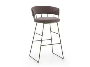 MERU - Sled base stool with integrated cushion - Accessories by PARLA