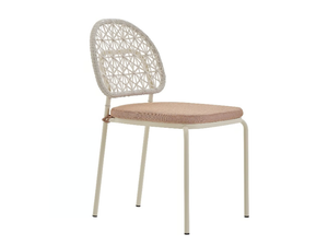 MORWI - Powder coated steel chair with integrated cushion - Accessories by PARLA