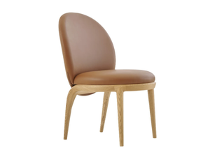 OYSTER - Upholstered leather chair - Chair by PARLA