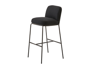 PALM COMPACT COMFORT - High upholstered painted metal stool - Stool by PARLA