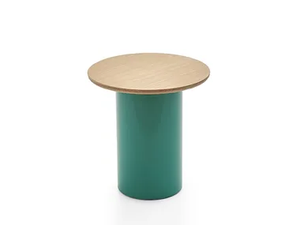 PLATY - Round wood veneer side table - Coffee table by PARLA