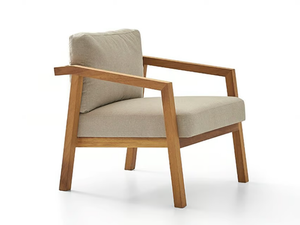 SVELTE T - Upholstered easy chair with armrests - Armchair by PARLA