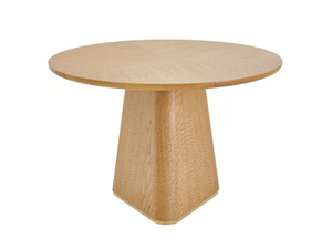 TOFU V - Round wood veneer table - Table by PARLA