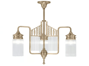 BERLIN 3 - Brass chandelier - Ceiling lamp by Patinas Lighting