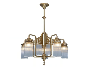 BERLIN 5 - Handmade brass chandelier - Ceiling lamp by Patinas Lighting