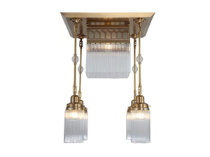 BERLIN IV - Brass ceiling lamp - Ceiling lamp by Patinas Lighting