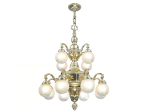 BUDAPEST - Brass chandelier - Ceiling lamp by Patinas Lighting