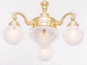 BUDAPEST I. - Brass chandelier - Ceiling lamp by Patinas Lighting