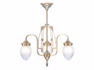 COLOGNE 3 - Handmade brass chandelier - Ceiling lamp by Patinas Lighting