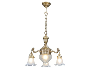 EGER II - Handmade brass chandelier - Ceiling lamp by Patinas Lighting